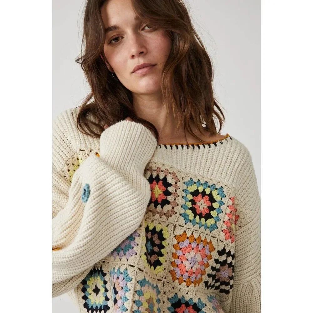 Free People Ambrose Crochet Pullover $298 - Picture 5 of 10
